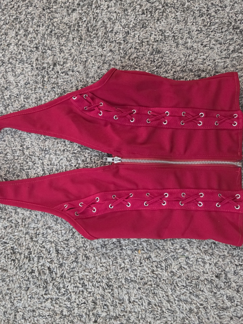 Womens Zip Corset Top